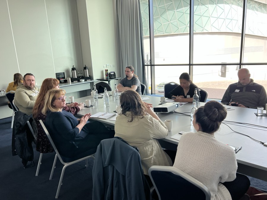 A two-day live workshop in progress at a Liverpool waterfront venue